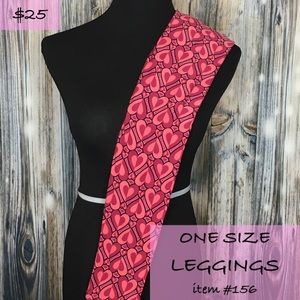 LuLaRoe OS Valentines Leggings